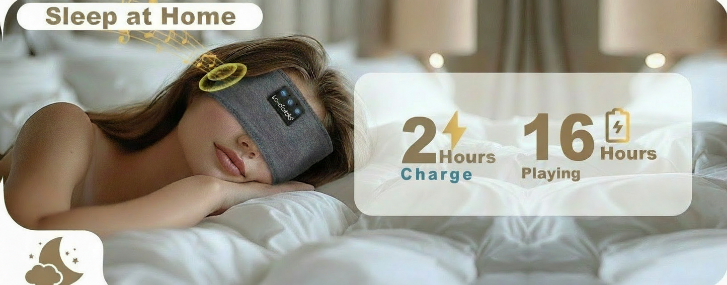 Slaap hoofdband met Charge in beige