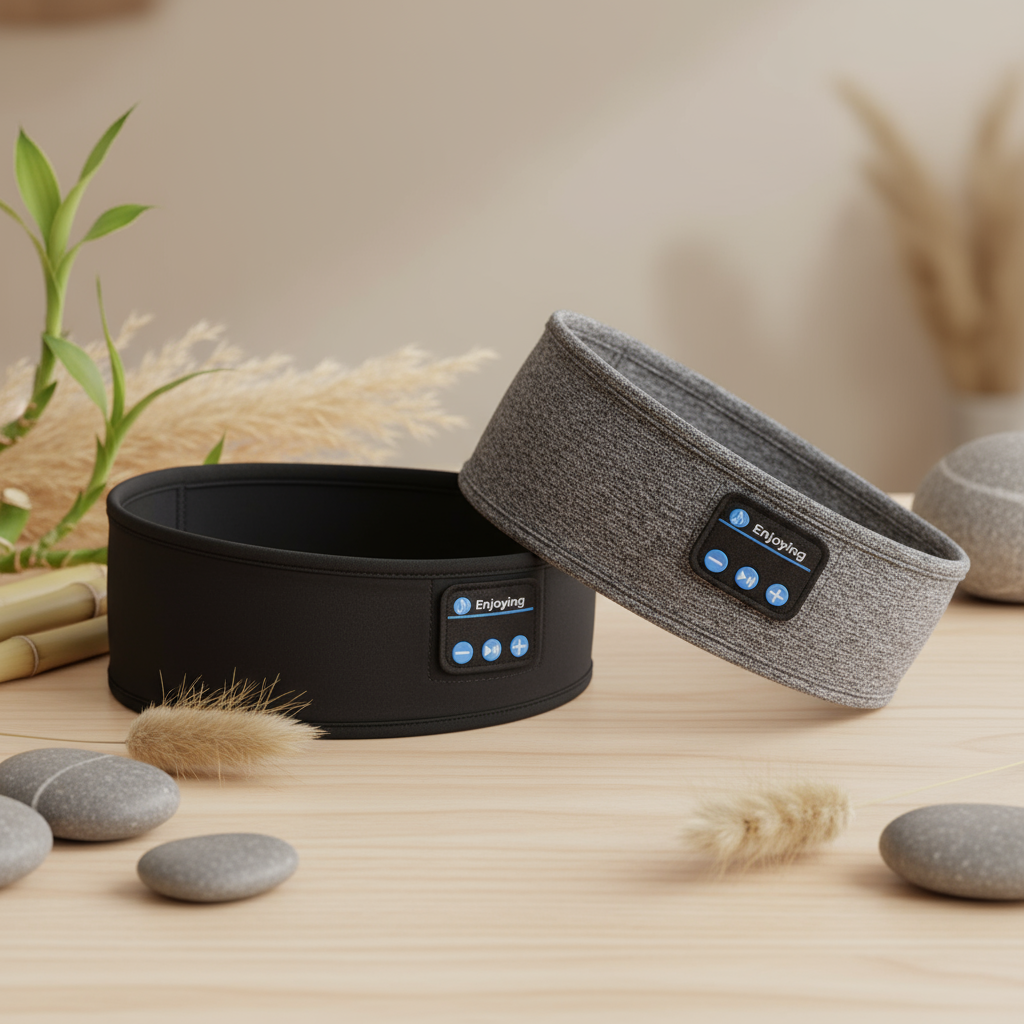 Avensza SoundBand - Premium Bluetooth hoofdband in grijs en zwart voor sport en wellness