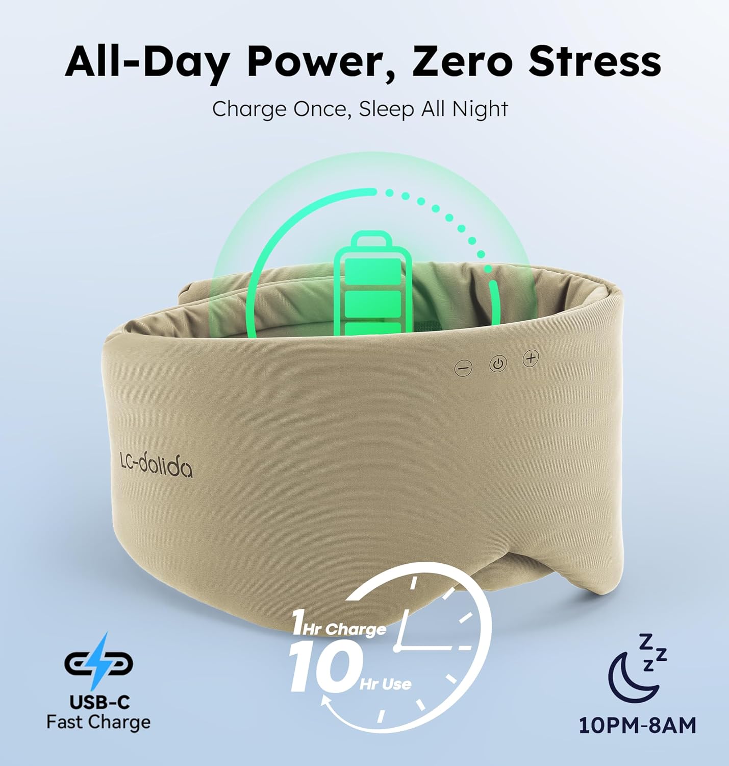 Slaapmasker Luxe - Koeling & HD Audio