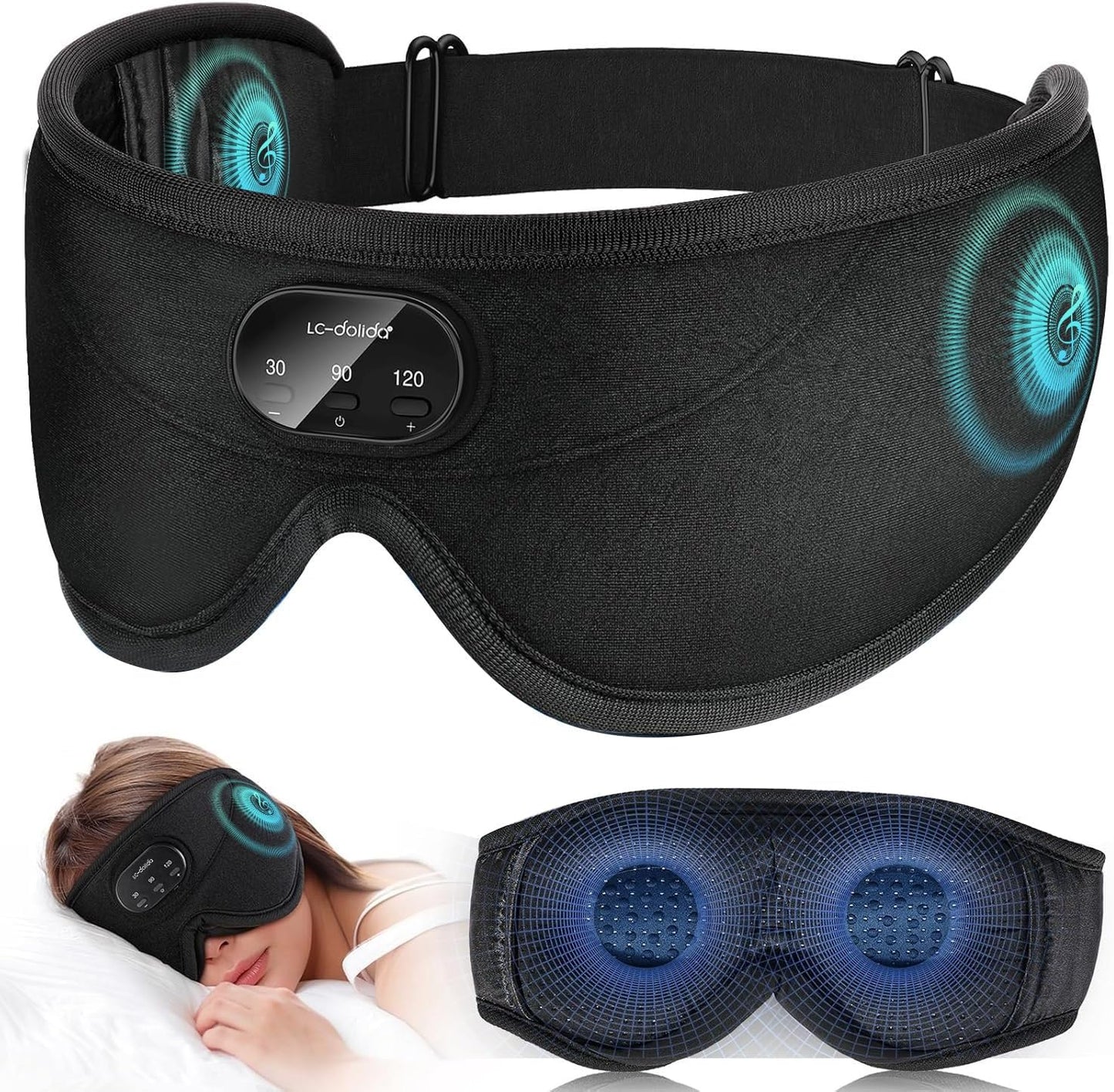 SoundMask - Bluetooth oogmasker met white noise