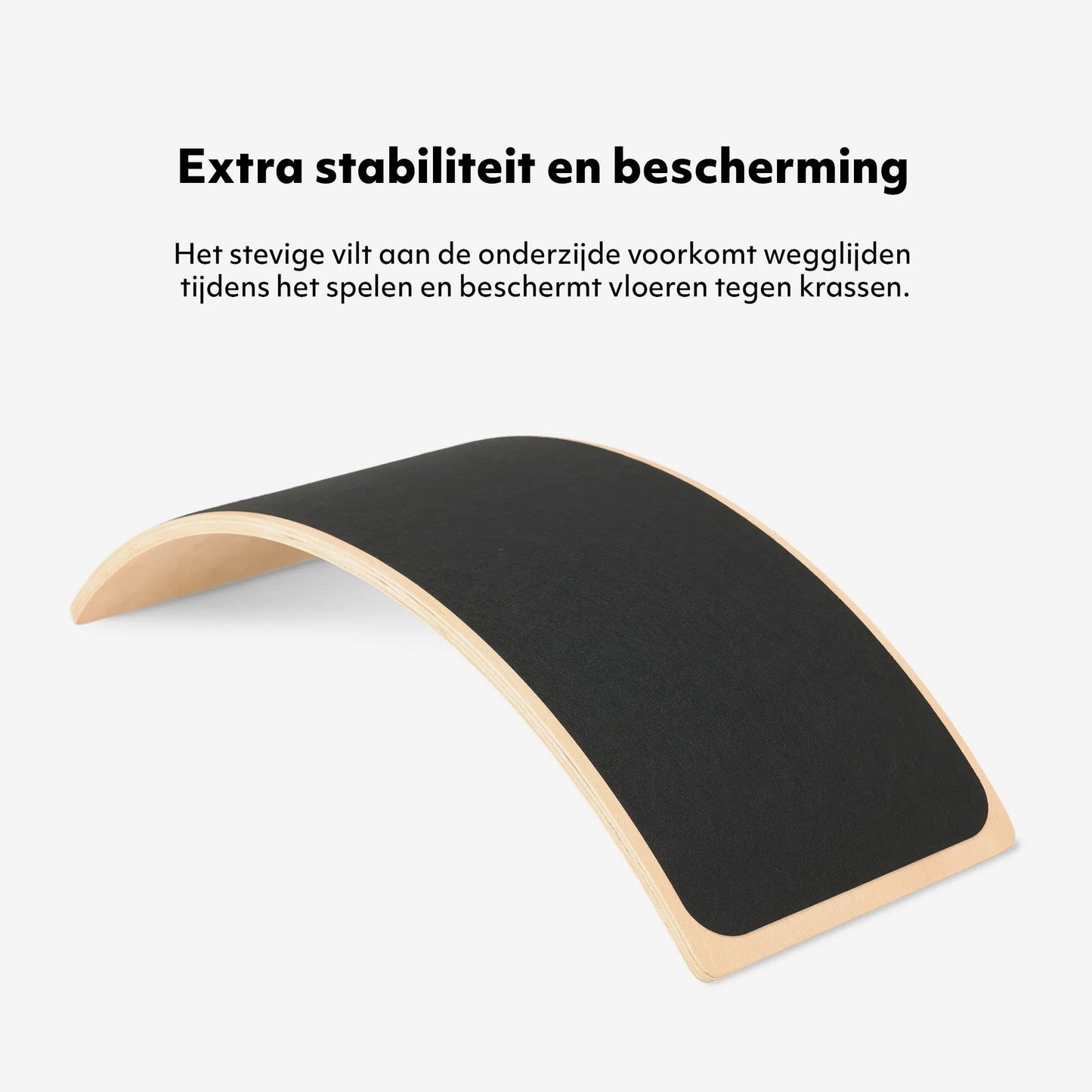 Balance Board Hout met Vilt 90 cm