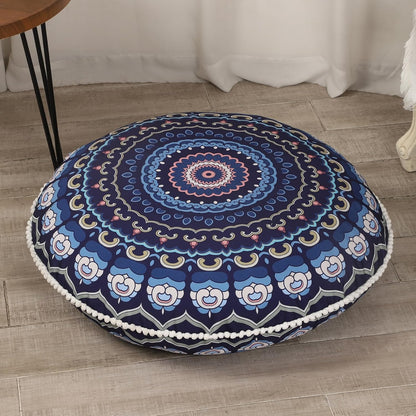 Luxe Meditatiekussen XXL 81cm - Memory Foam - Mandala Design