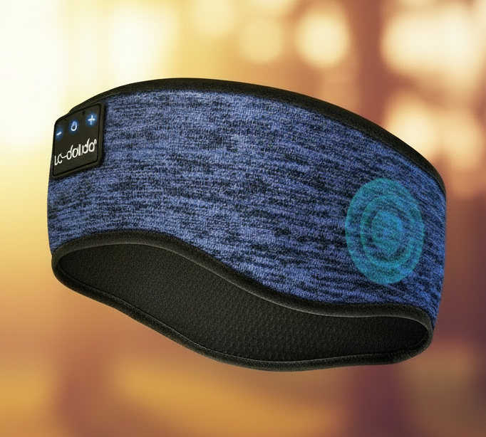 Blauwe slaapband zonder muzieknoten