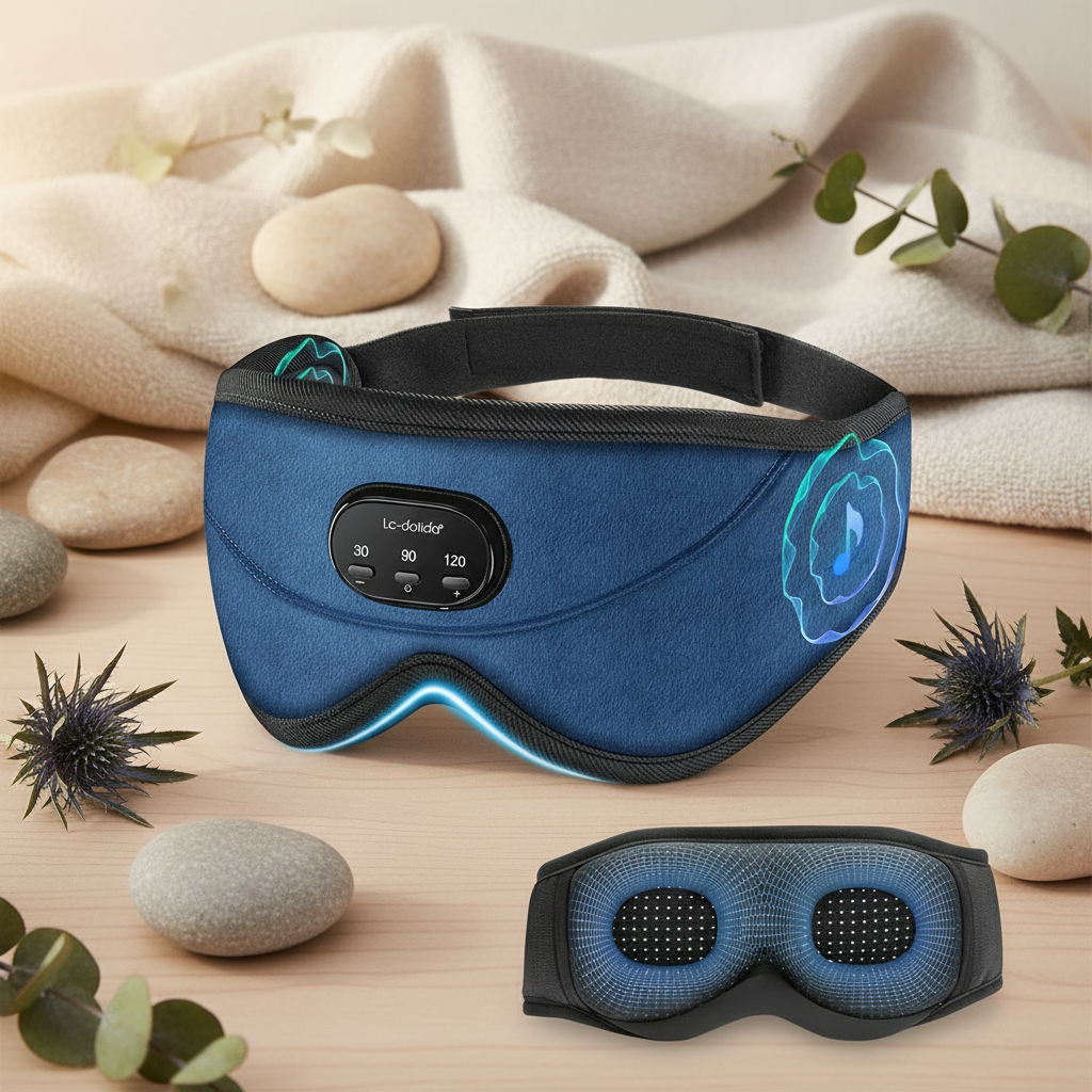 Blauwe Zen sound-mask met neutrale natuurlijke achtergrond