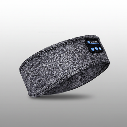 Grijze slaapband op grijs-wit verloop van onder naar boven