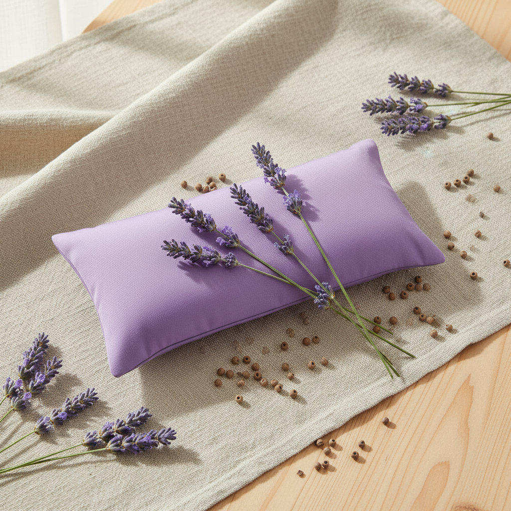 Licht paars oogmasker natuurlijke achtergrond