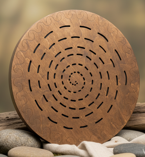 Ocean drum met natuurlijke achtergrond