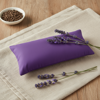 Paars oogmasker natuurlijke achtergrond