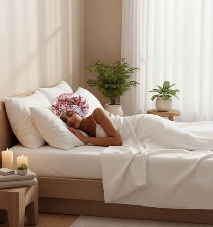 Peaceful sleep with DreamCare bonnet