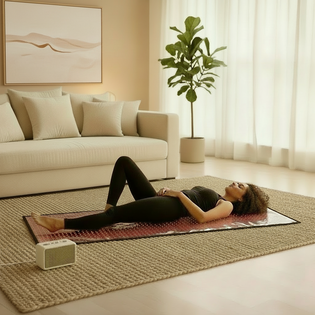 Red Light Therapy Mat - Met rustiger schilderij