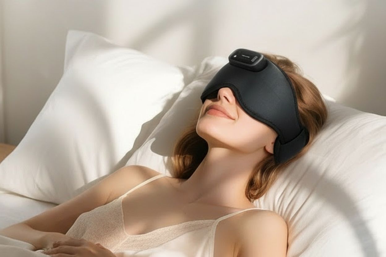 Sleep mask without blue edge