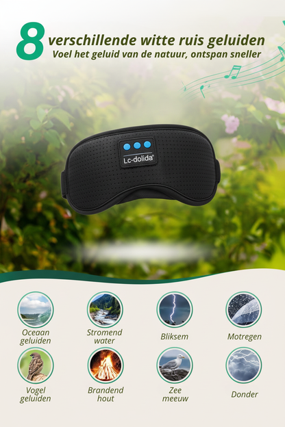 SoundMask - Bluetooth oogmasker met white noise