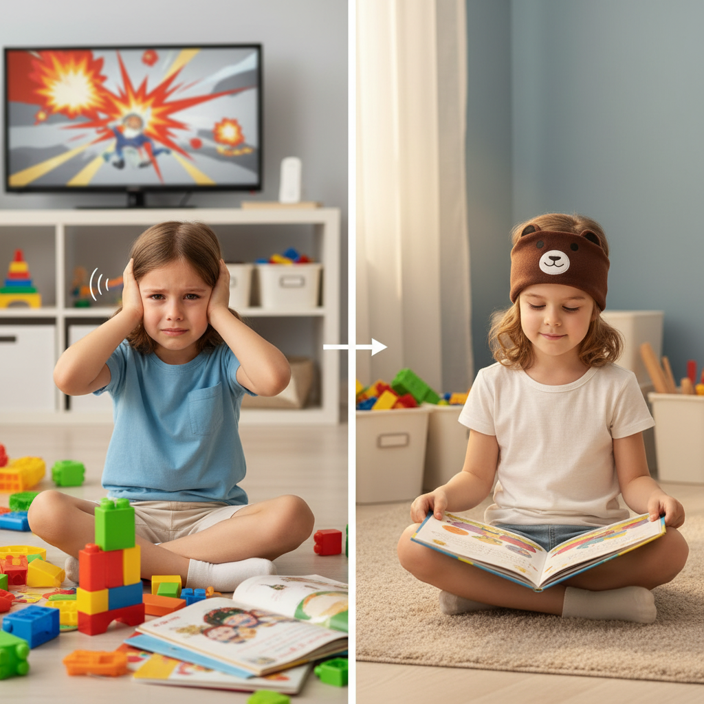 Voor-en-na: Overprikkelend kind wordt rustig met SoundBand