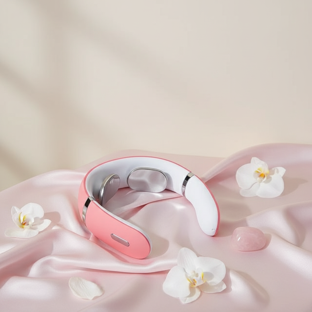 Wellness foto roze nekmassager
