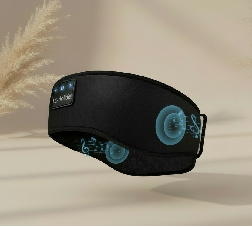 Zwarte Bluetooth hoofdband gecentreerd