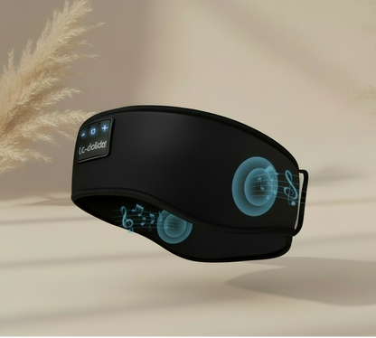 Zwarte Bluetooth hoofdband gecentreerd